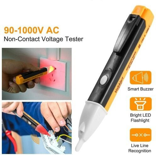 gadariya king Non-Contact AC Voltage Tester Alert Pen Volt Test Meter Detector Sensor 90~1000V Analog Voltage Tester image 1