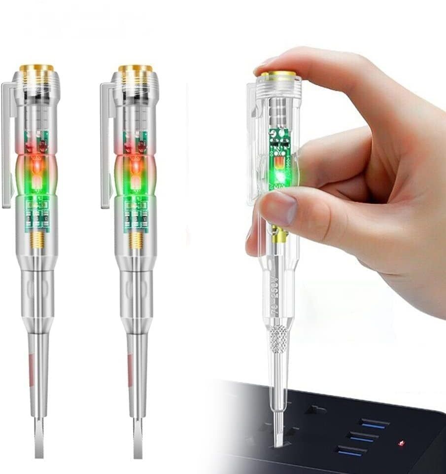 limdava Multifunction Dual LED AC-DC Light Tester Pen with LED Indicator Digital Voltage Tester-picture-32