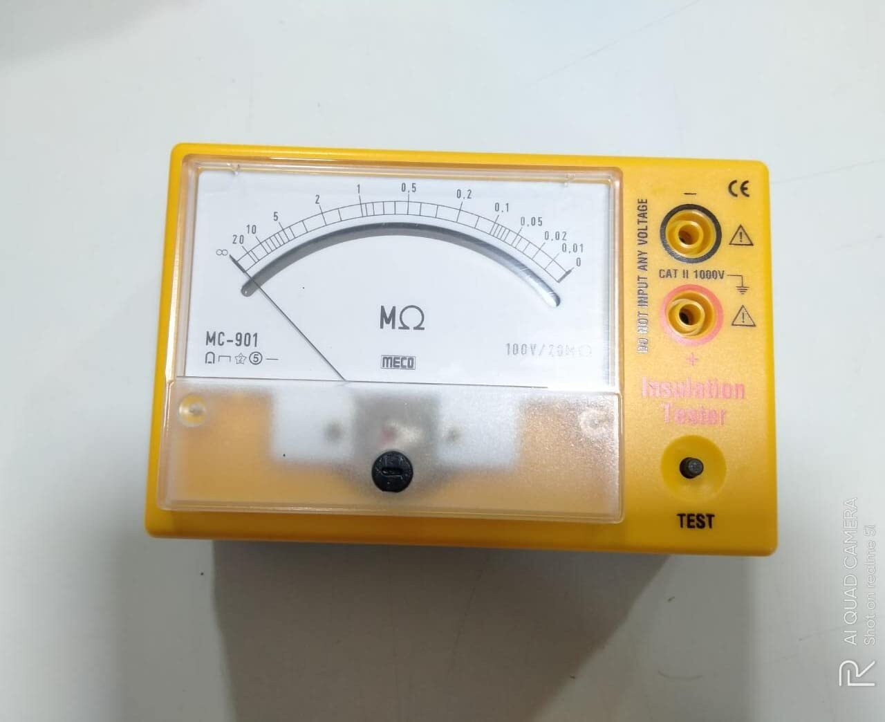 meterbazaar Meco 100V - 20M Analog Insulation Tester, MC 901 (megger) Analog Voltage Tester image 1