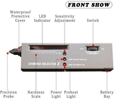 culti DIAMOND TESTER GEMSTONE SELECTOR FAKE STONE CHECK Digital Voltage Tester-picture-25