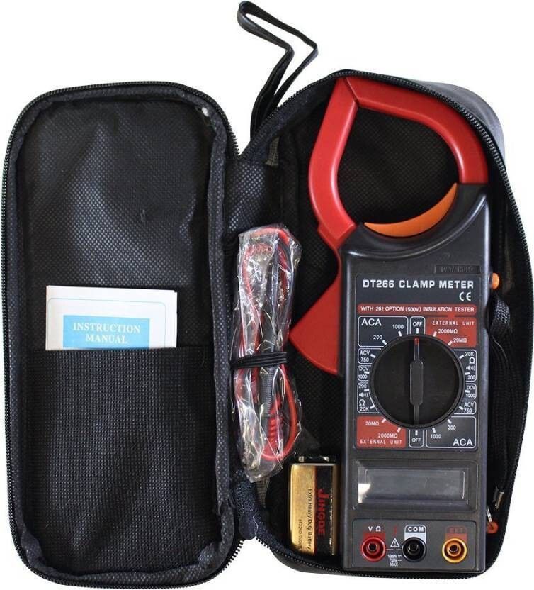 DT-266 Digital Clamp Meter Multimeter 266 Tong Tester Digital Voltage Tester-image-5