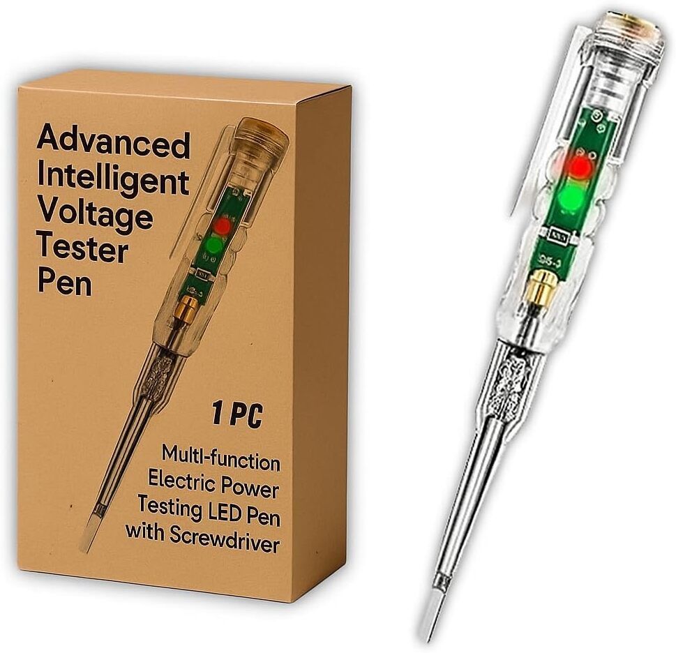 Brightness Intelligent Voltage Tester Pen – Non-Contact Detector LED Indicator Analog Voltage Tester-image-4
