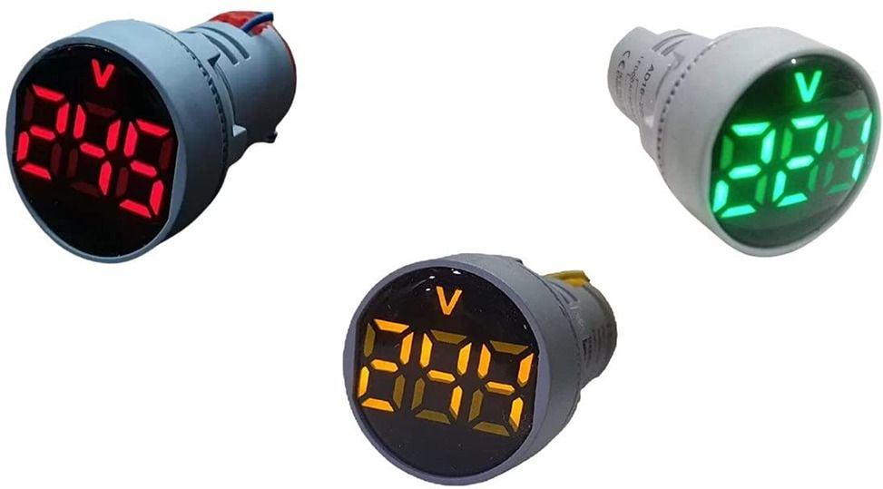 Digital Voltage Meter AC 30–500V LED Panel Mount Volt Tester RGB Display Digital Voltage Tester-image-15