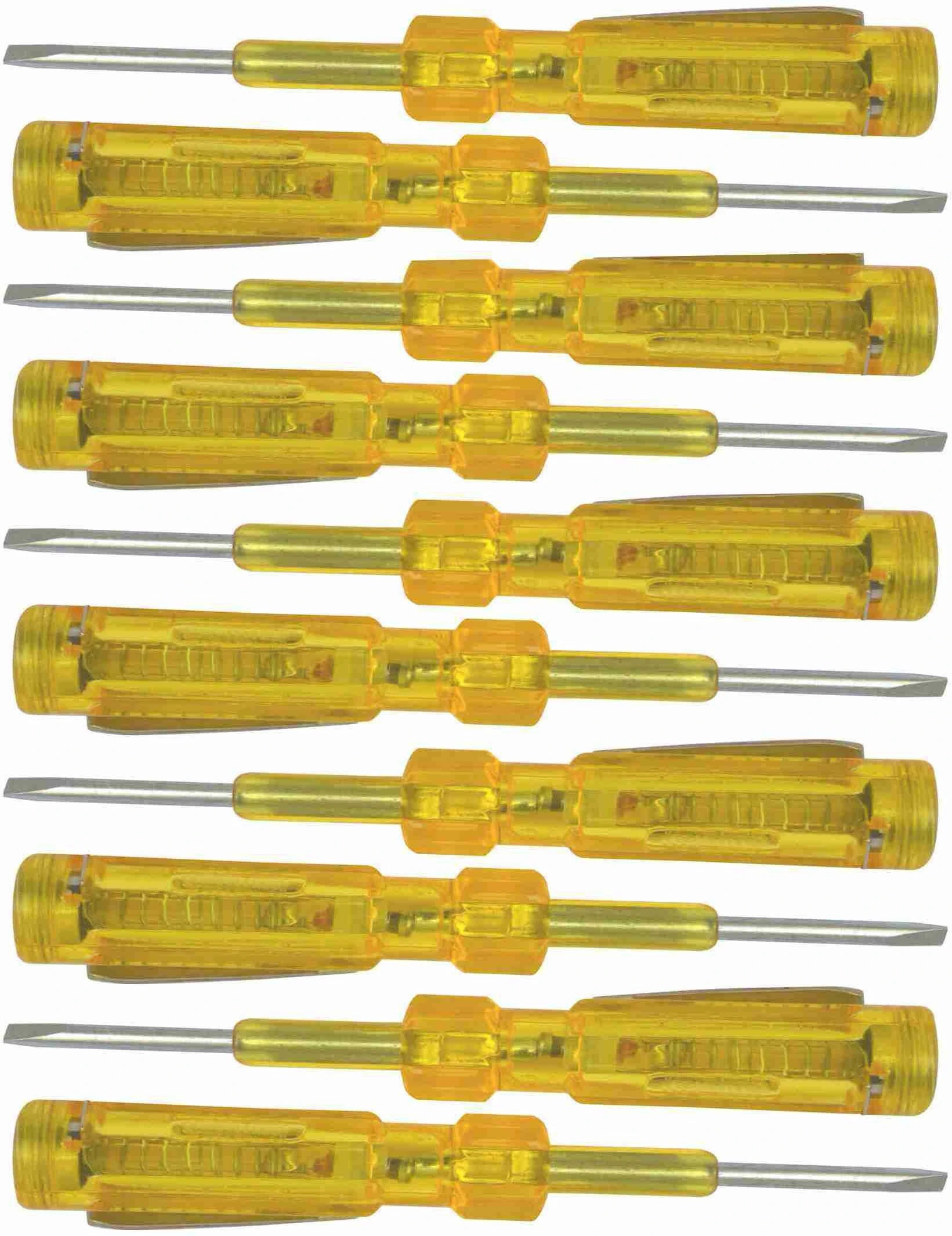 goodsbazaar Analog Voltage Tester , Pack of 10Pcs Tester Use For Electricians Analog Voltage Tester image 1