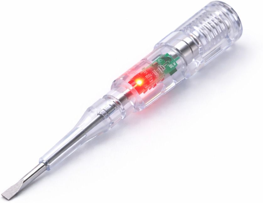 LED Electrical Tester Screwdriver 100V-250V Digital Voltage Tester-image-37