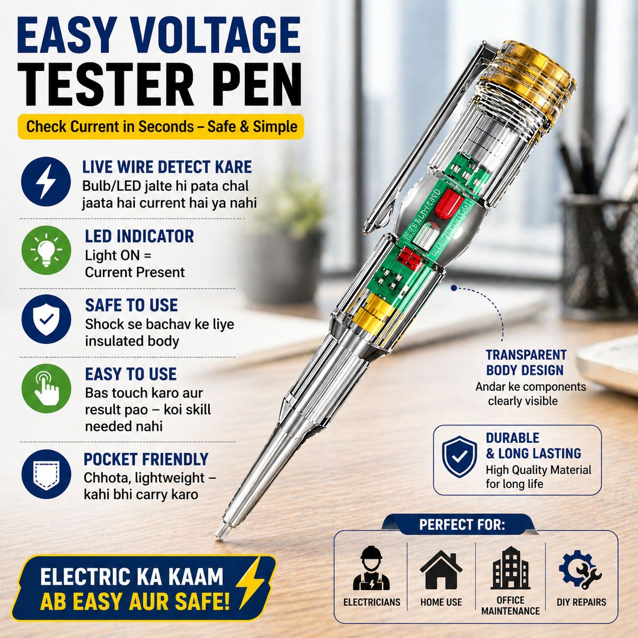 ICONICZONE TESTER Digital Voltage Tester-image-45