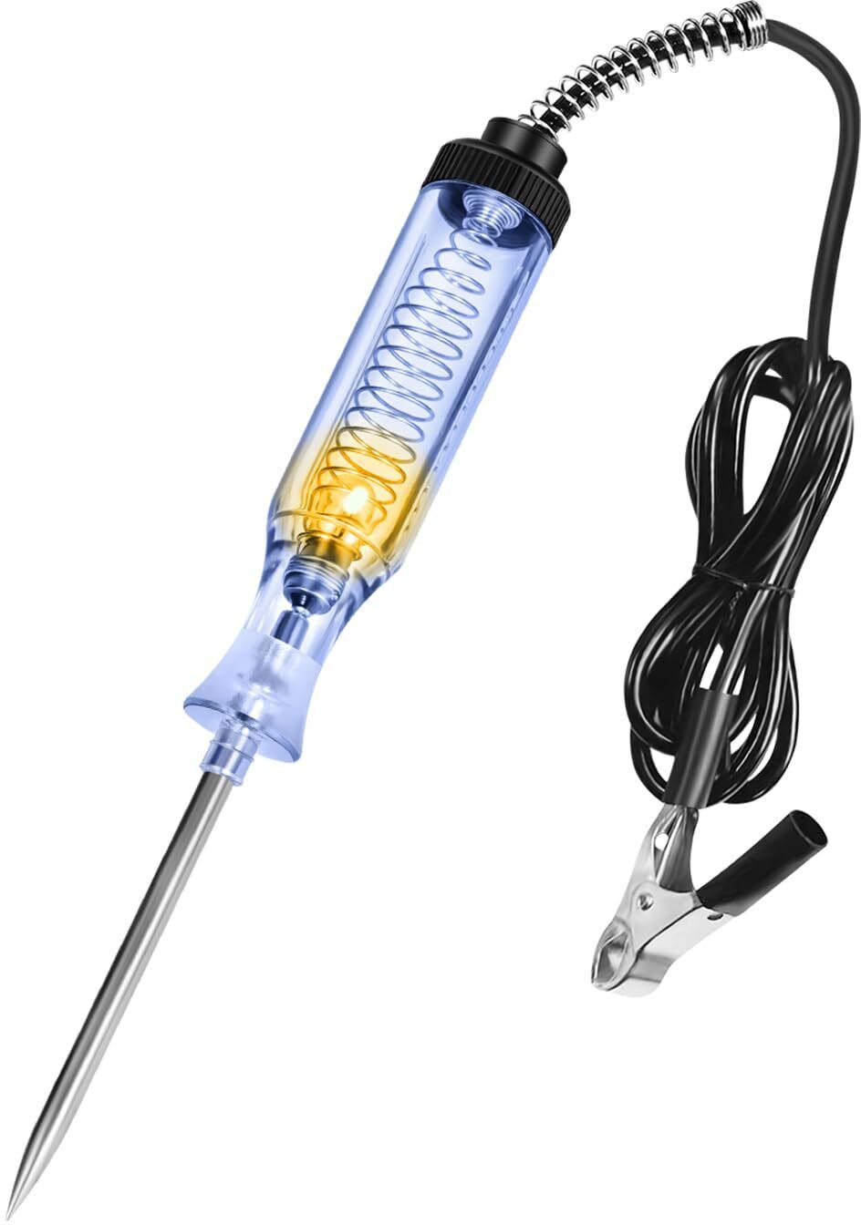 uptodateprouducts Test Light Automotive,Circuit Tester 6V-12V-24V,ABS Handle Material,Long Analog Voltage Tester-picture-20