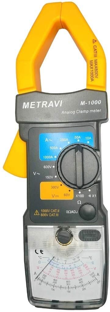 metravi M-1000 Analogue AC Clamp Meter 1000A Digital Voltage Tester-picture-15