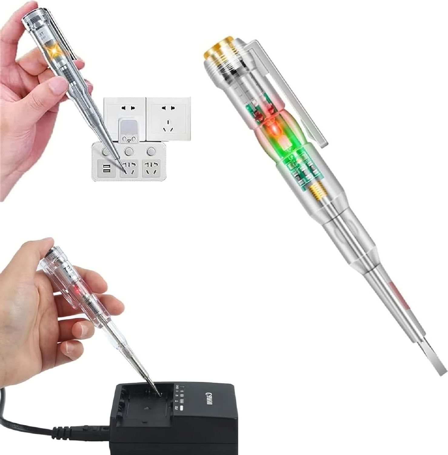minitul Multifunction Dual LED AC-DC Light Tester Pen Digital Voltage Tester-picture-23