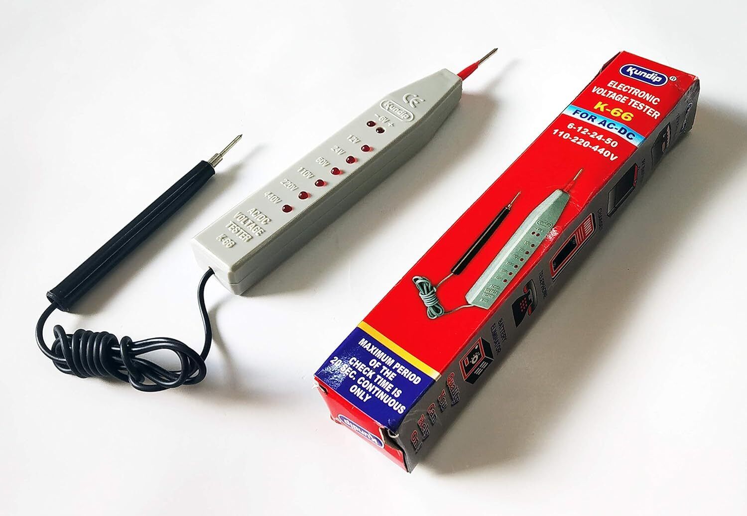 uptodateprouducts K-66 AC/DC Electronic Voltmeter with LED indicator Digital Voltage Tester Digital Voltage Tester-picture-17