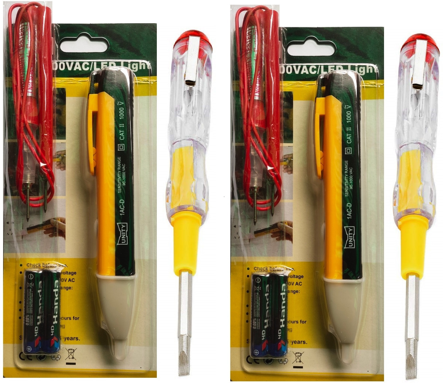 gadariya king 2 Combo Voltage Tester + Electrical 2IN1 Line Tester Continuity Tester Analog Voltage Tester image 1