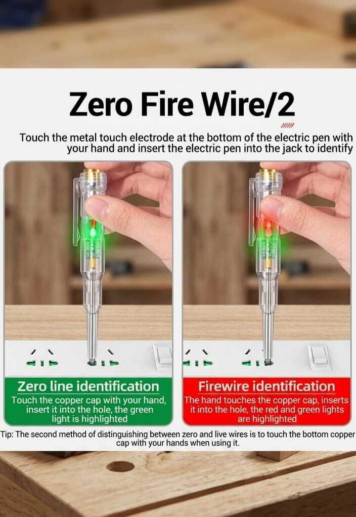cielaglobal CG High-Brightness Intelligent Voltage Tester Pen-Multifunction LEDTest Pen Analog Voltage Tester-picture-20