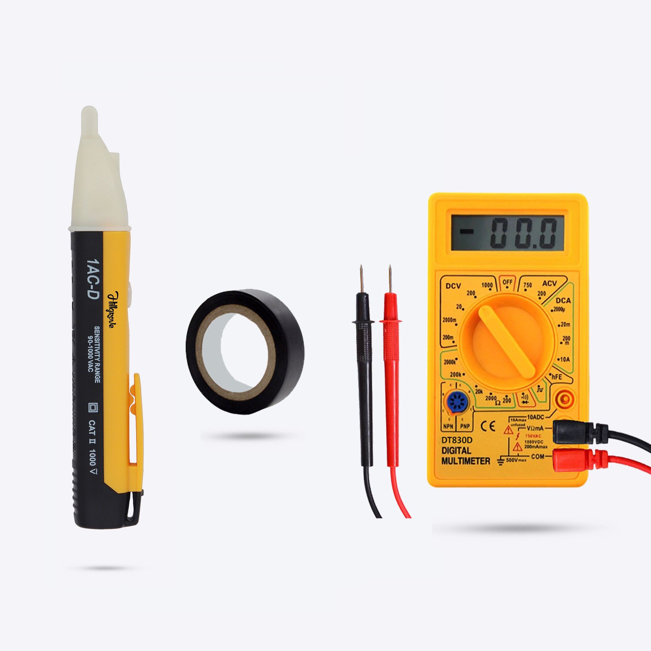 hillgrove HGCM438M1 Non Contact Voltage Tester with Digital Multimeter and Electrical Tape Analog Voltage Tester-picture-3