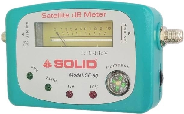 divinext High Accuracy with Compass Analog Satellite Finder Meter SF-9506A with 4 Led + Buzzer DVB-S DVB-S2 Satellite Meter Pointer Satfinder DirecTV Dish with Compass FAT Manual Satellite Signal Finder Locator Scanner with Compass for HD Dish TV Satellite Signal Strength Quality Meter Pointer Inline IF Gain Measuring Tool for Dish Network, Direct TV Antenna, Satelite TV, Digital TV, Free To Air, DTH Antenna Transmitter Receiver DVB-S DVB-S2 Signal Strength Searcher Angle Measurement Instrument To Adjust & Install Dish DC SOLID JBN SF9506A Digital Satellite Finder Signal Meter Digital Voltage Tester image 1