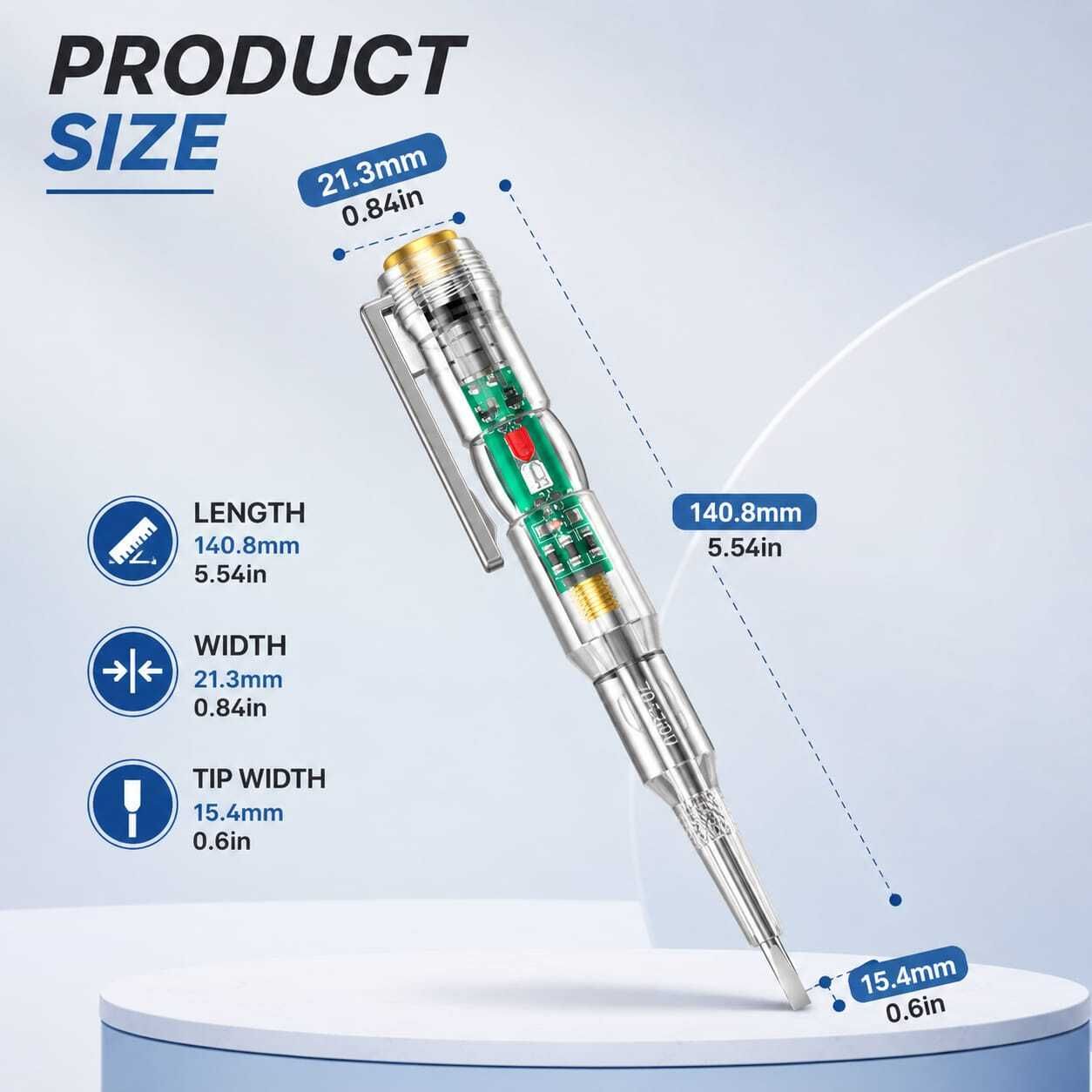 CG High Brightness Intelligent Voltage Tester (1PCS) Analog Voltage Tester-image-49