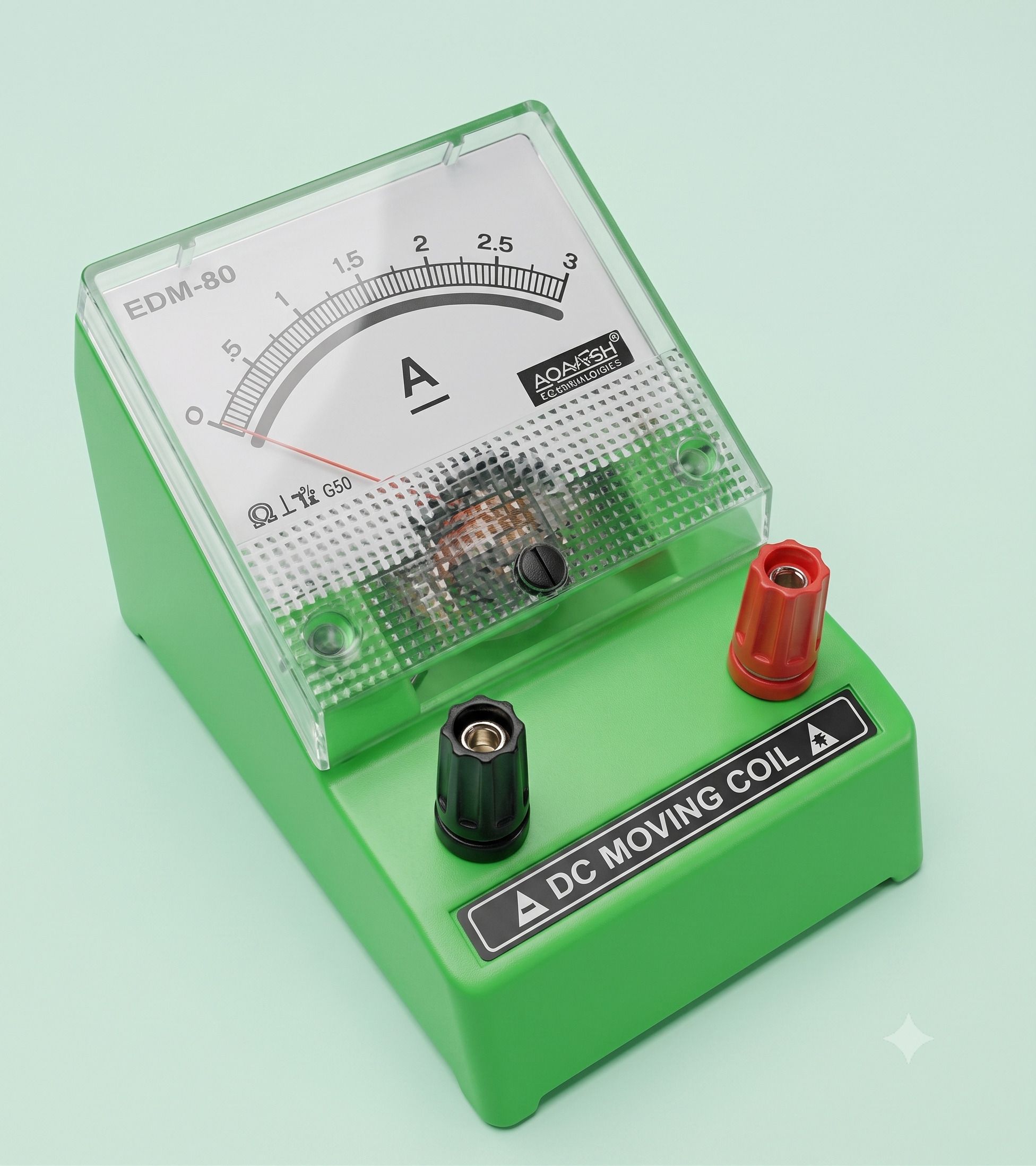 EDM-80 DC Moving Coil Analog Ammeter (0 to 3 Amps) Analog Voltage Tester-image-27