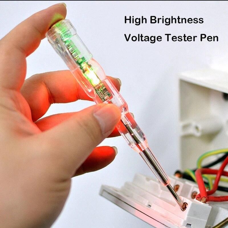 1 pcs electrical tester high sensitivity voltage pen slotted screwdriver digital voltage tester