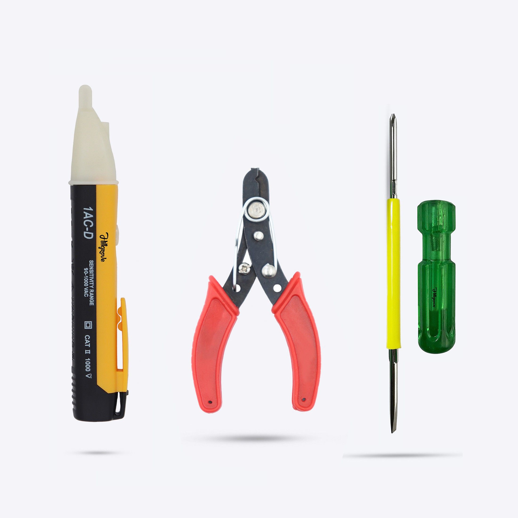 hillgrove HGCM429M1 Non Contact Voltage Tester with Wire Cutter,Phlip 2in1 Screwdriver Analog Voltage Tester-picture-2