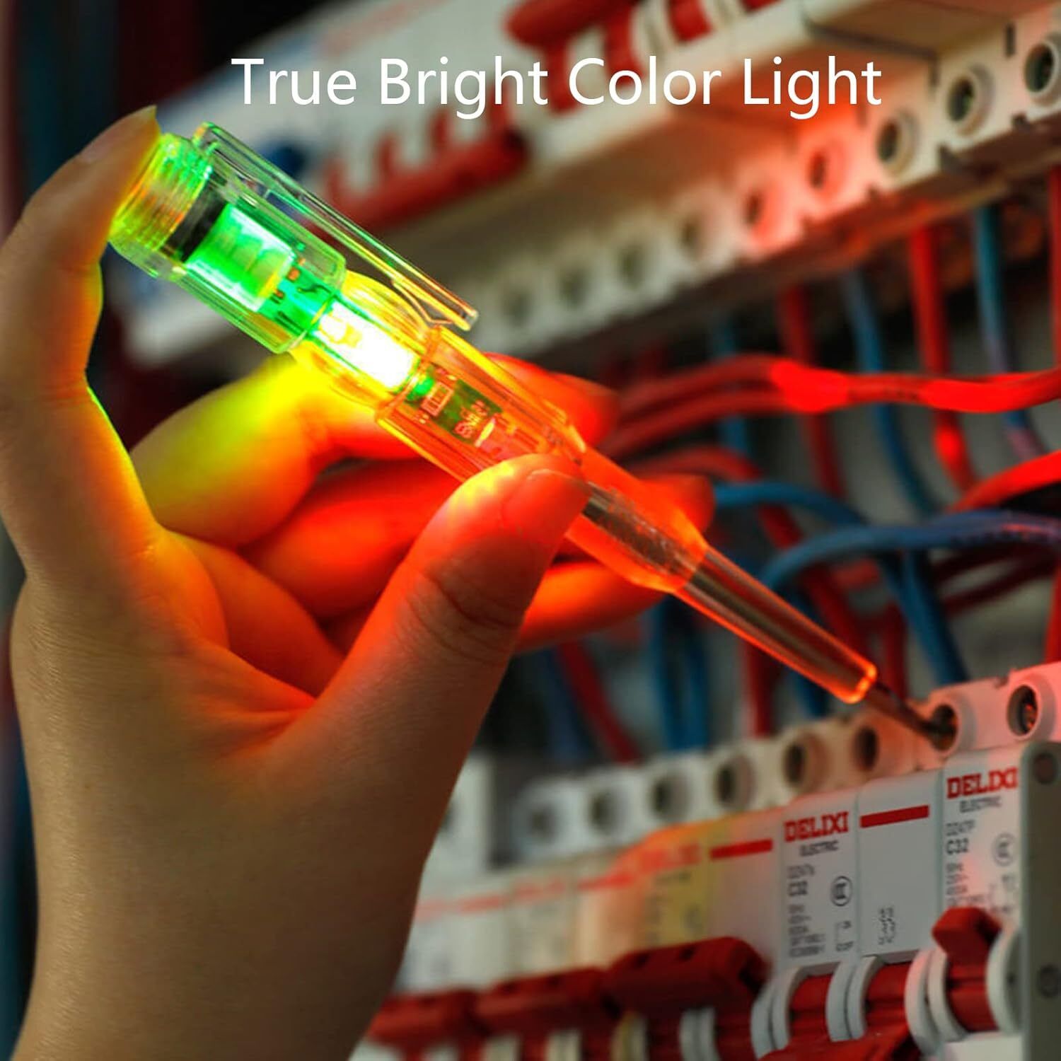 nine star Test Tool with Bright LED Light, 70-250V Inductive Voltage Detector Pen Digital Voltage Tester-picture-14