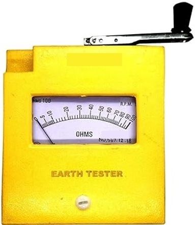 meterbazar Earth Tester 100 Ohms (ABS Body) with Carrying Case Analog Voltage Tester-picture-24
