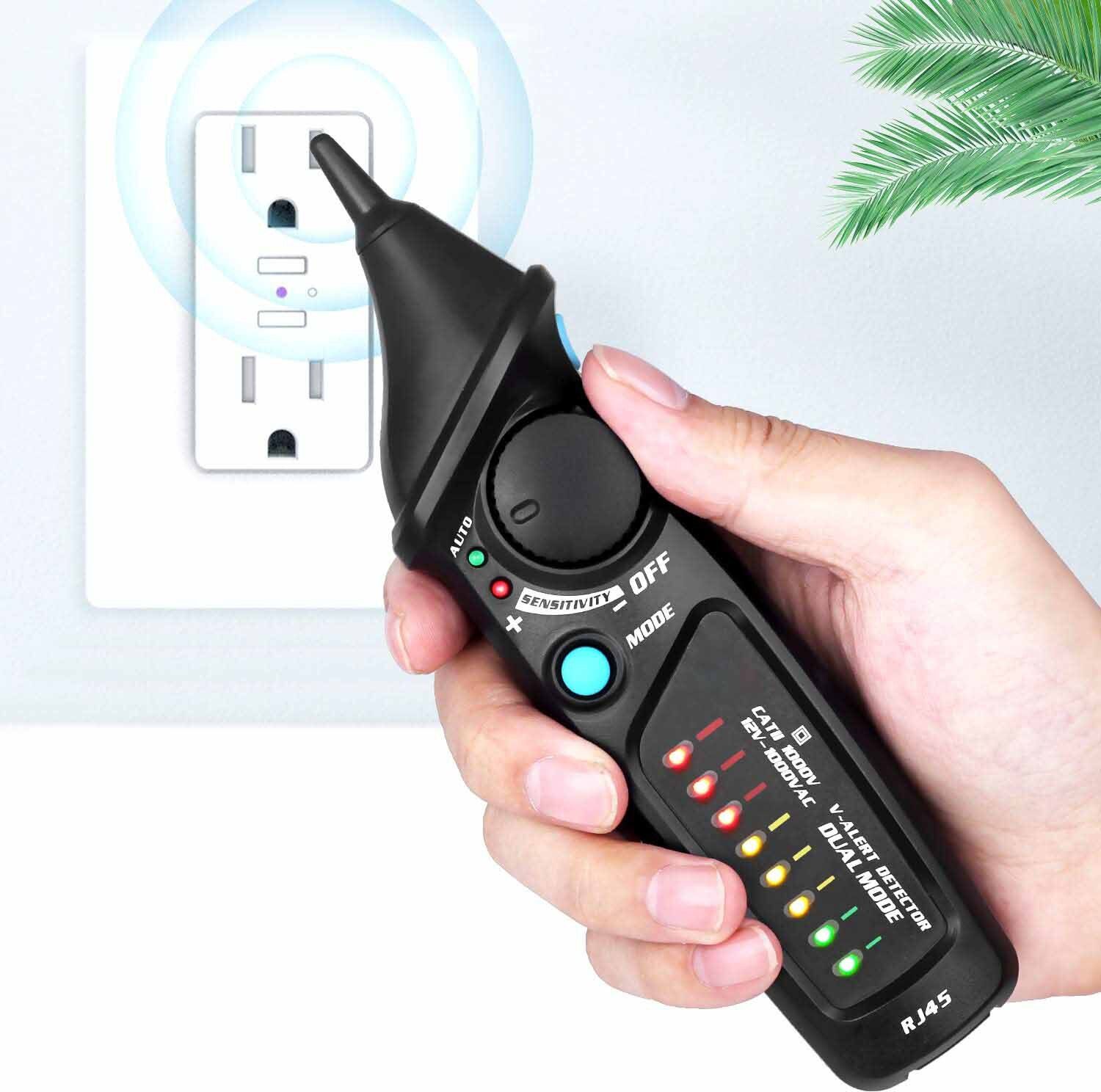 uptodatetools Voltage Detector, AVD06X Voltage Detector Non-Contact Tester Pen Meter Volt Current Electric Test Tool, for Testing Voltage Strength Voltage Test Equipment Digital Voltage Tester-picture-13