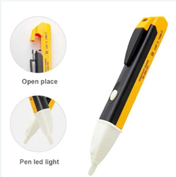 as tool center AC 90~1000V Non-Contact Induction Voltage Alarm Light Alarm Household Circuit Digital Voltage Tester-picture-14