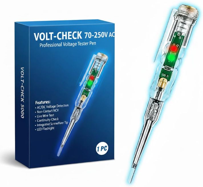 Wire breakpoint tester LED Light with Screwdriver power tool tester Non-Contact Digital Voltage Tester-image-8