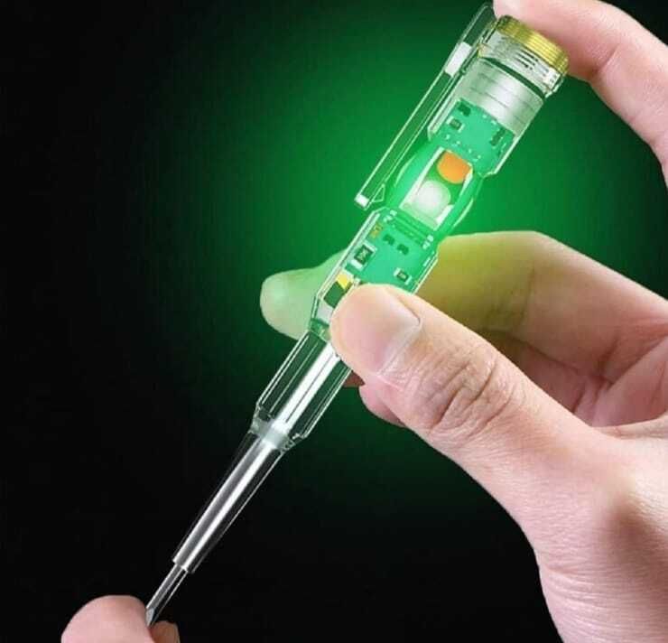 Electrical Tester Pen, Voltage Detector Pen with Indicator Light Test Pen Analog Voltage Tester-image-13