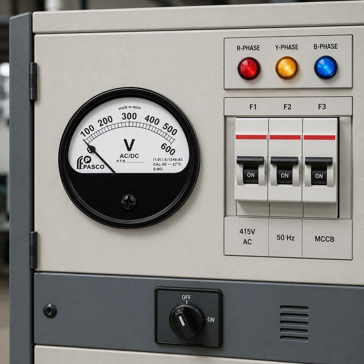 pasco collection Round Panel Analog Voltmeter 600 Volt Voltmeter-picture-33