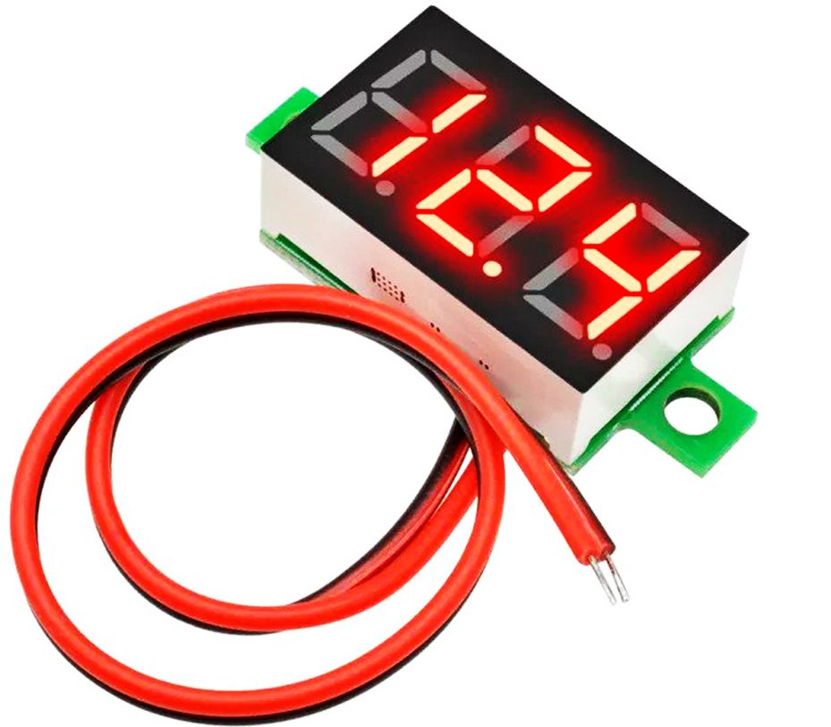 DC Voltmeter indicator 3.5-30V, LED Display Panel Digital Voltage meter--Qty-1 Voltmeter-image-26