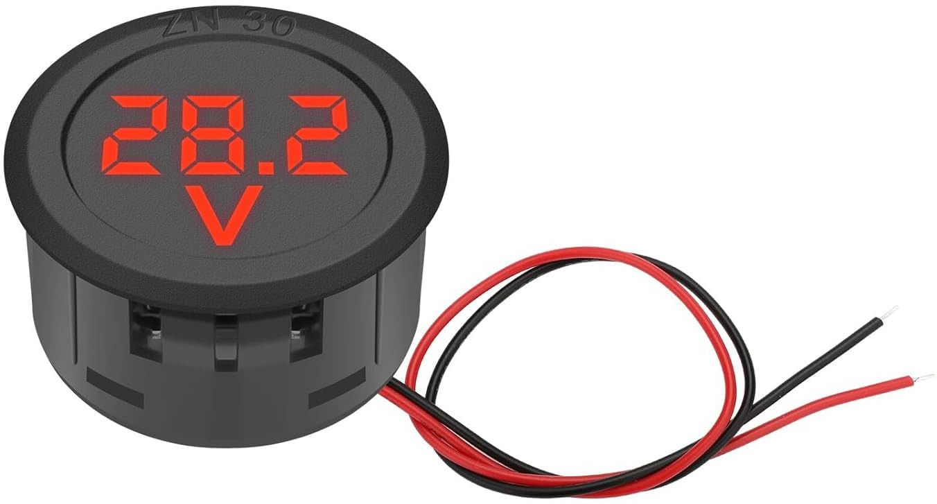 5-99V LED Digital Voltmeter 2 Wire Volt Detector For Car Motorcycle Voltmeter-image-37
