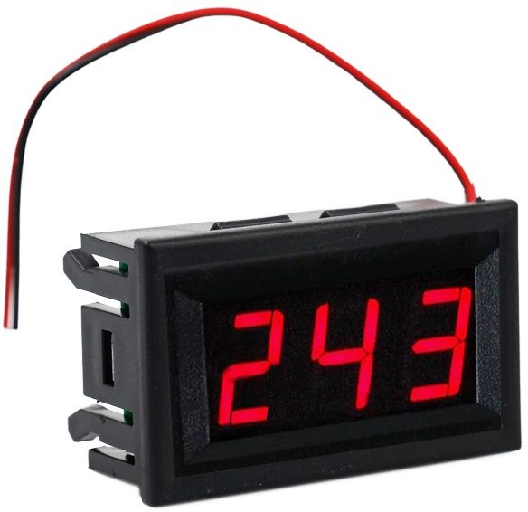shockley AC 70V-500V Mini Digital Voltmeter 2-Wire RED Display Panel Meter (1 Piece) Voltmeter-picture-10