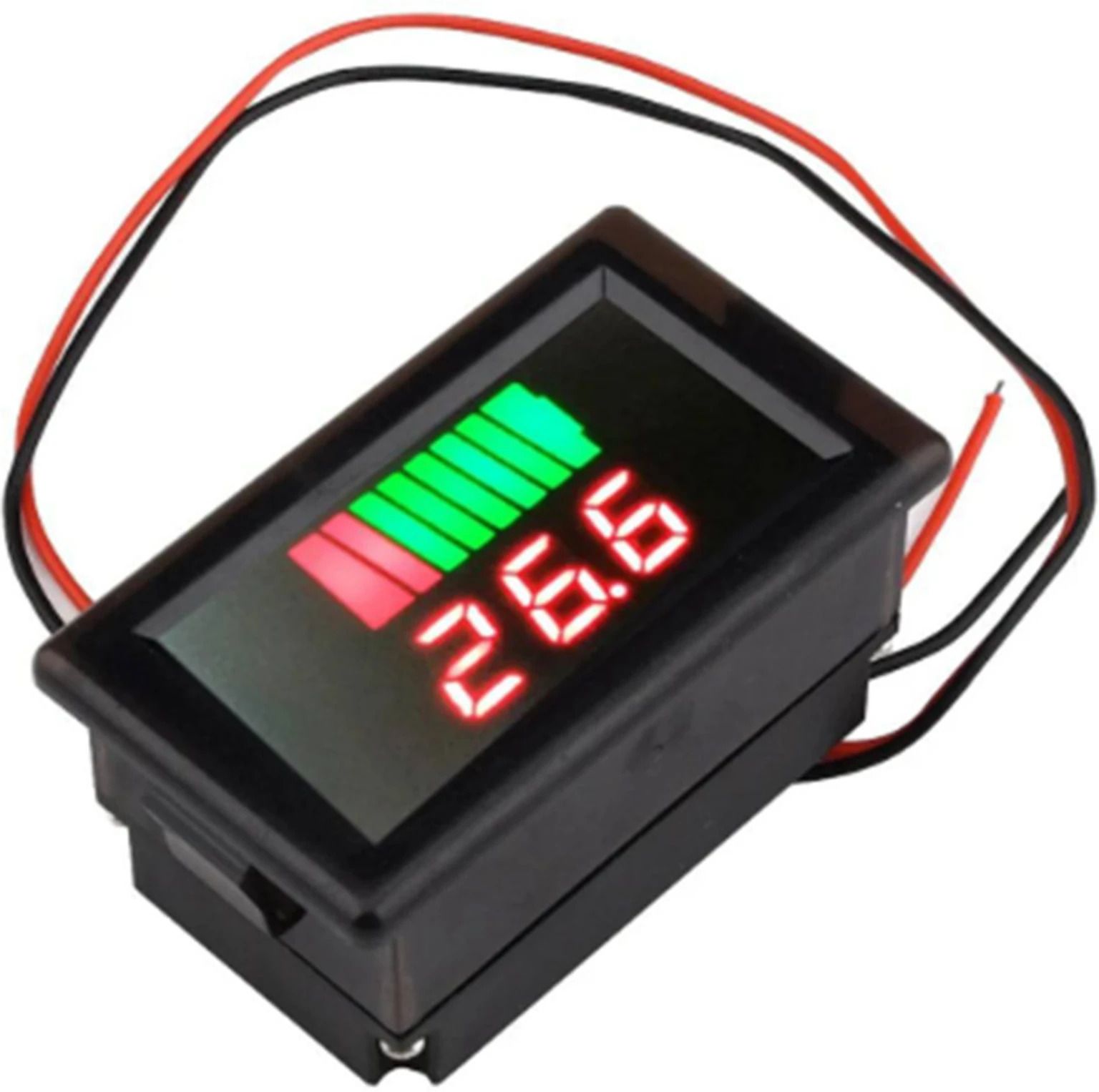 roboflame 12V-60V Dc Lead-Acid Digital Battery Capacity Indicator Charge Tester Pack of 1 Voltmeter-picture-21