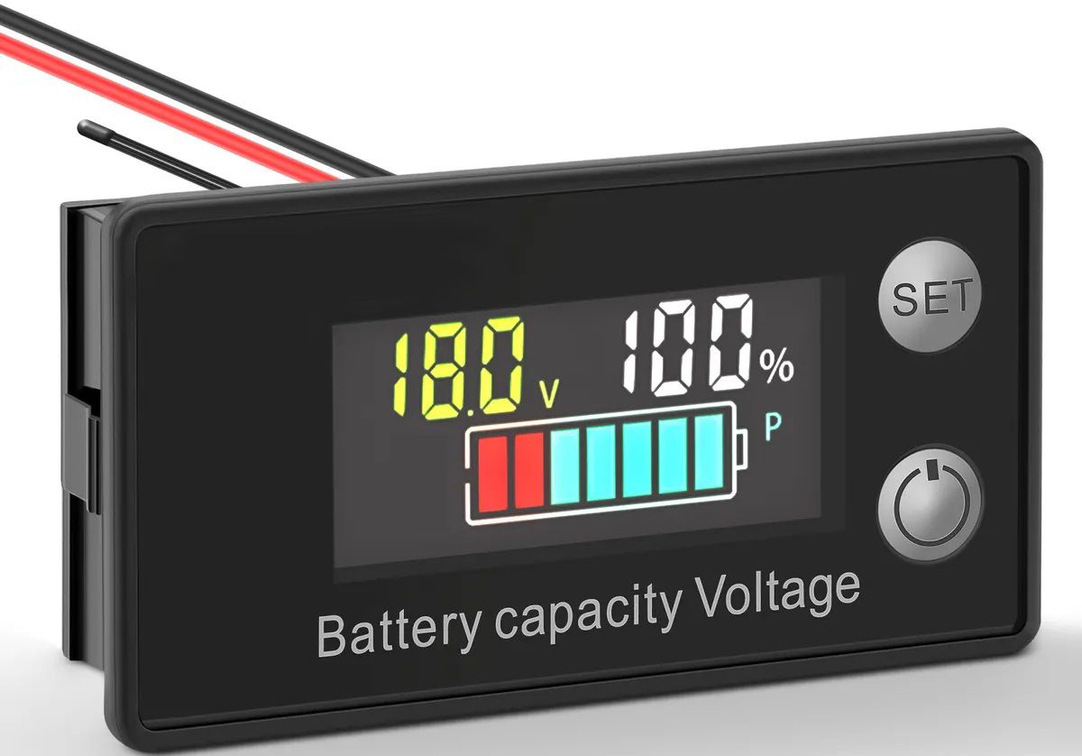 Battery Monitor Color LCD 8-100V Capacity Percentage Tester 12V 24V 48V (1 Pcs) Voltmeter-image-37