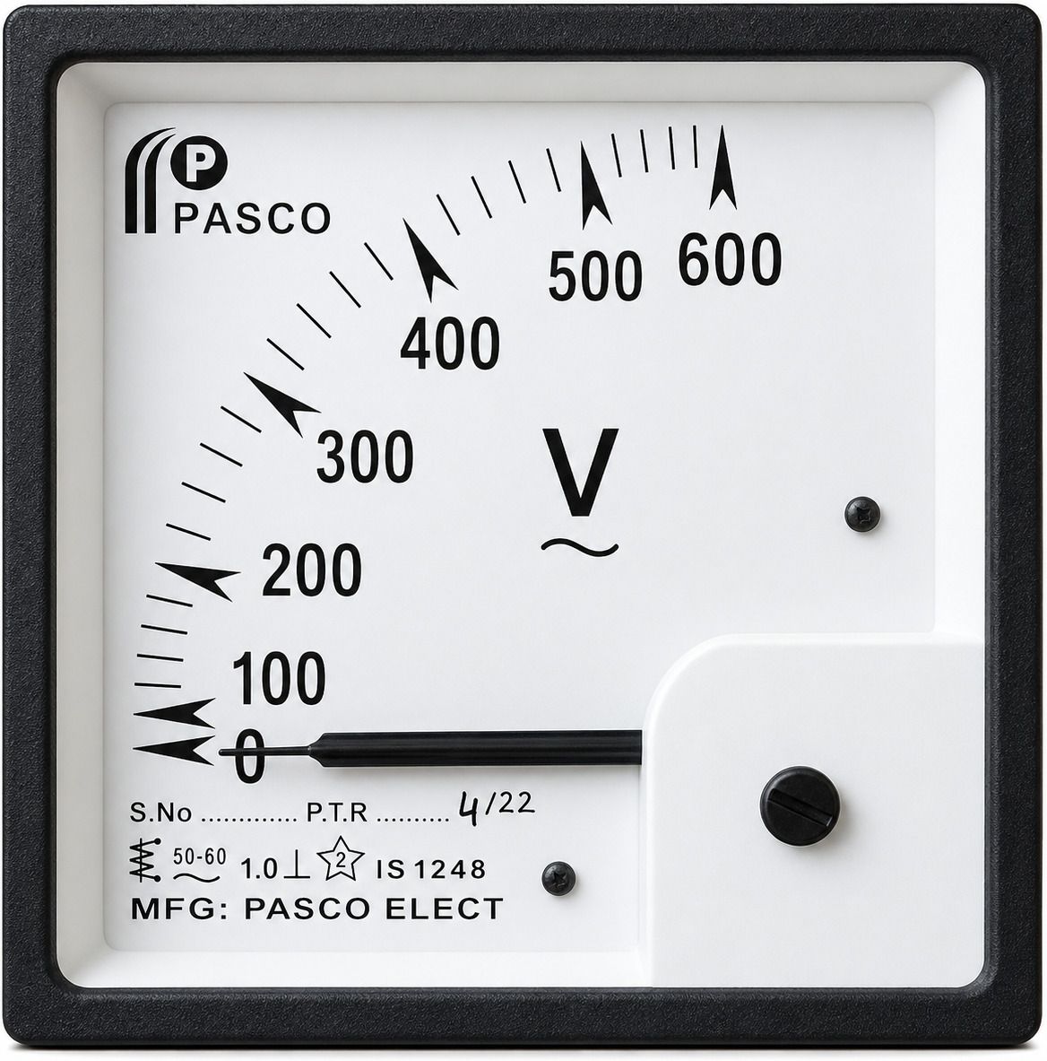 pasco collection 96mm Square AC Analog Panel Voltmeter – 0-600V Voltmeter-picture-14
