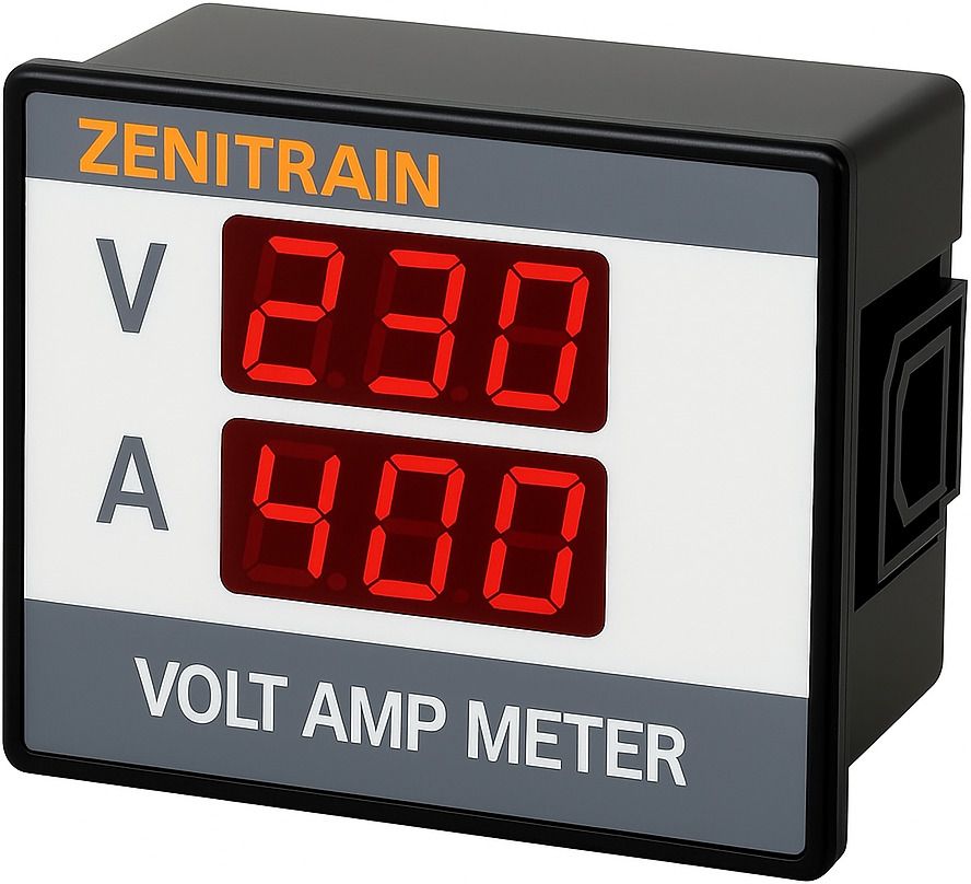 zenitrain 72x72mm Digital Volt Amp Meter (90–500V, 1–50A) Self Powered Display Voltmeter-picture-17