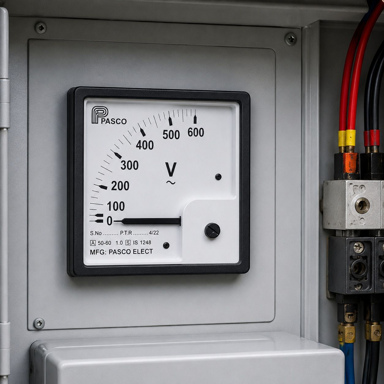 pasco collection Panel Mount Analog Voltage Meter 600V – Square 96mm Voltmeter-picture-15
