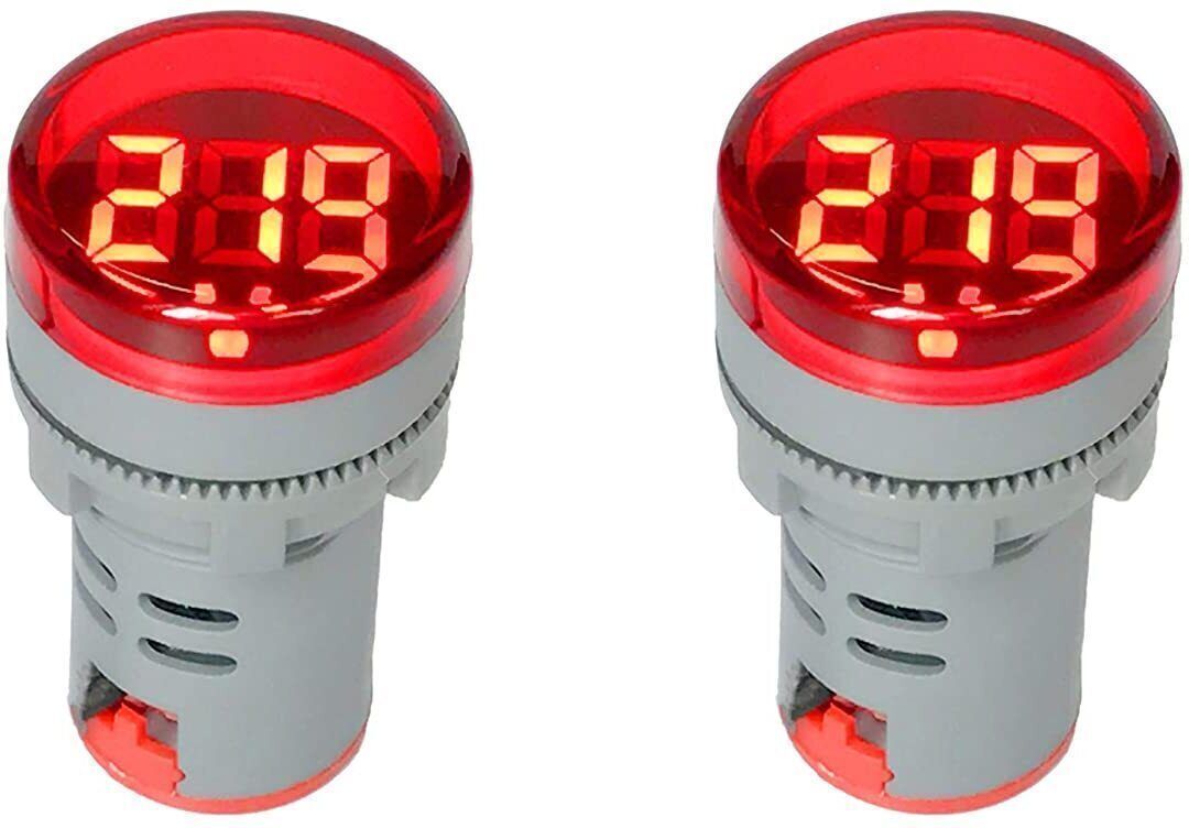 2Pcs Digital LED Display AC 60-500V Voltmeter-image-28