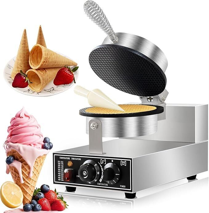 inovatique equipments Electric Cone Waffle Waffle Maker-picture-24