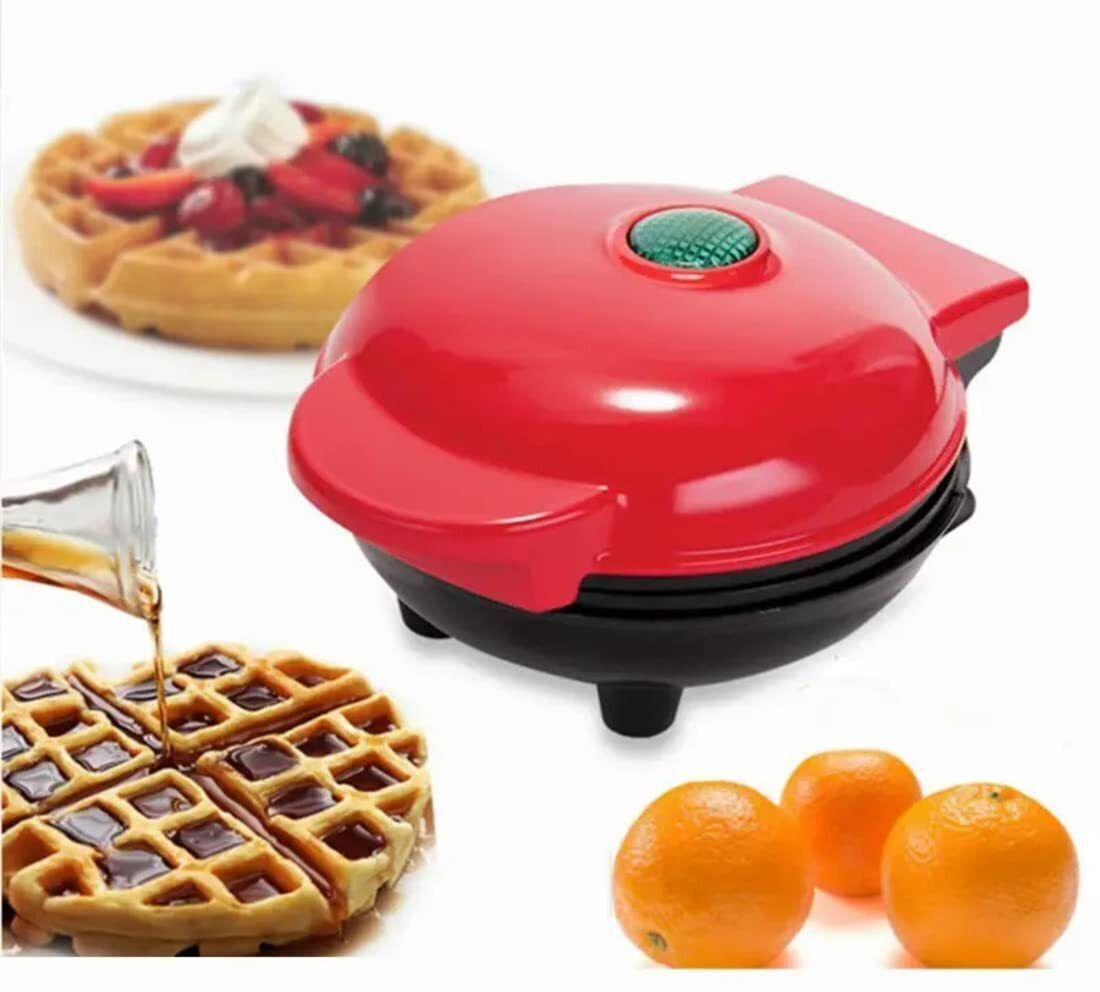 Mini Waffle Maker SS Non-Stick Electric Iron Machine Waffles, Pan Cakes M10 Waffle Maker-image-39