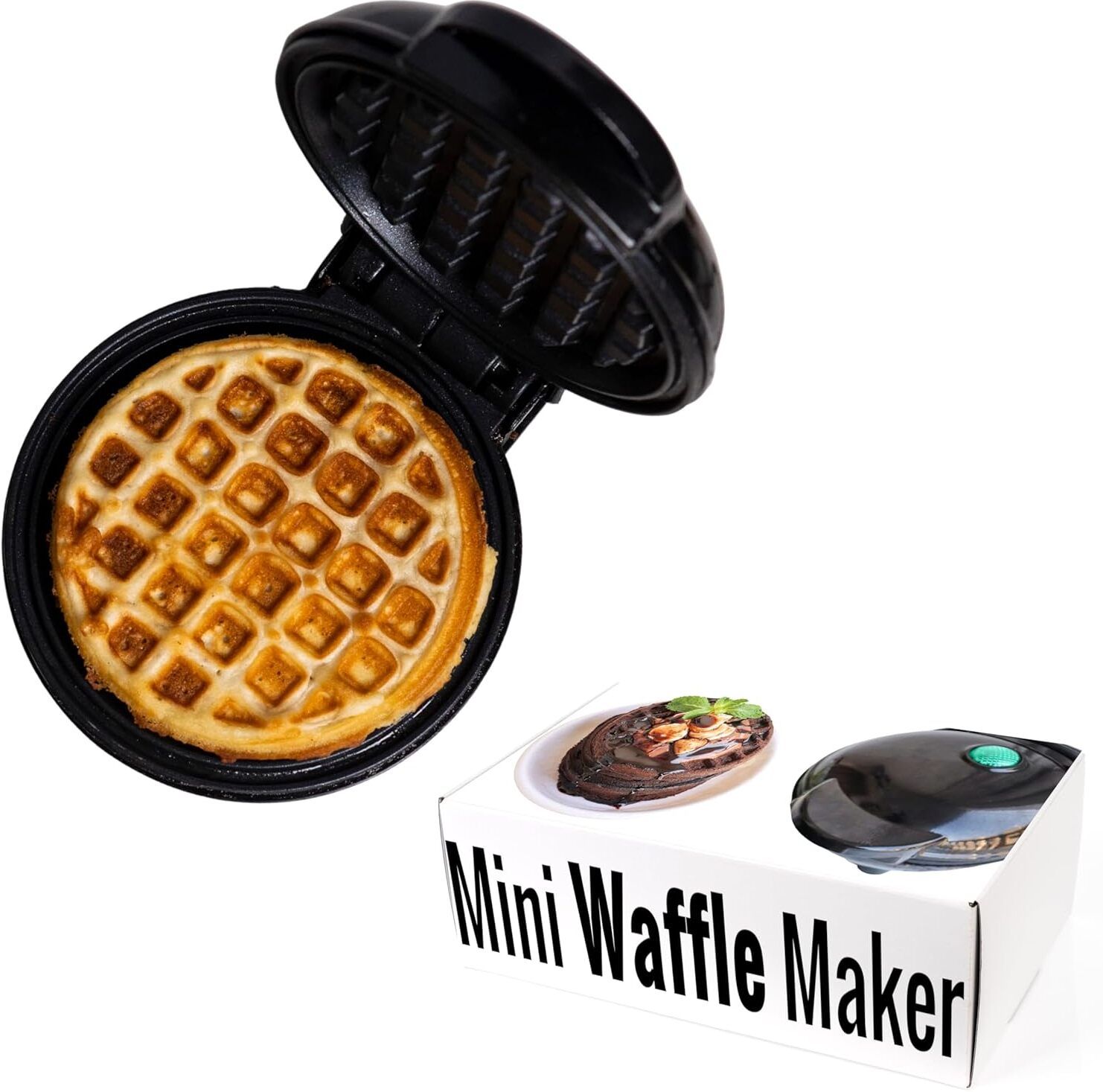Mini Waffle Maker | Quick&Easy Breakfast Solution | Non-Stick Coating Waffle Maker-image-32
