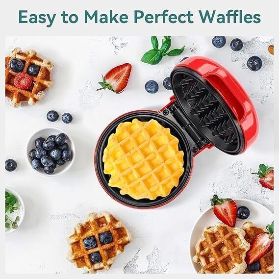Waffle Maker Iron Cast for Home, Kids, Belgian Wafles, Pan Cakes ,Paninis Waffle Maker