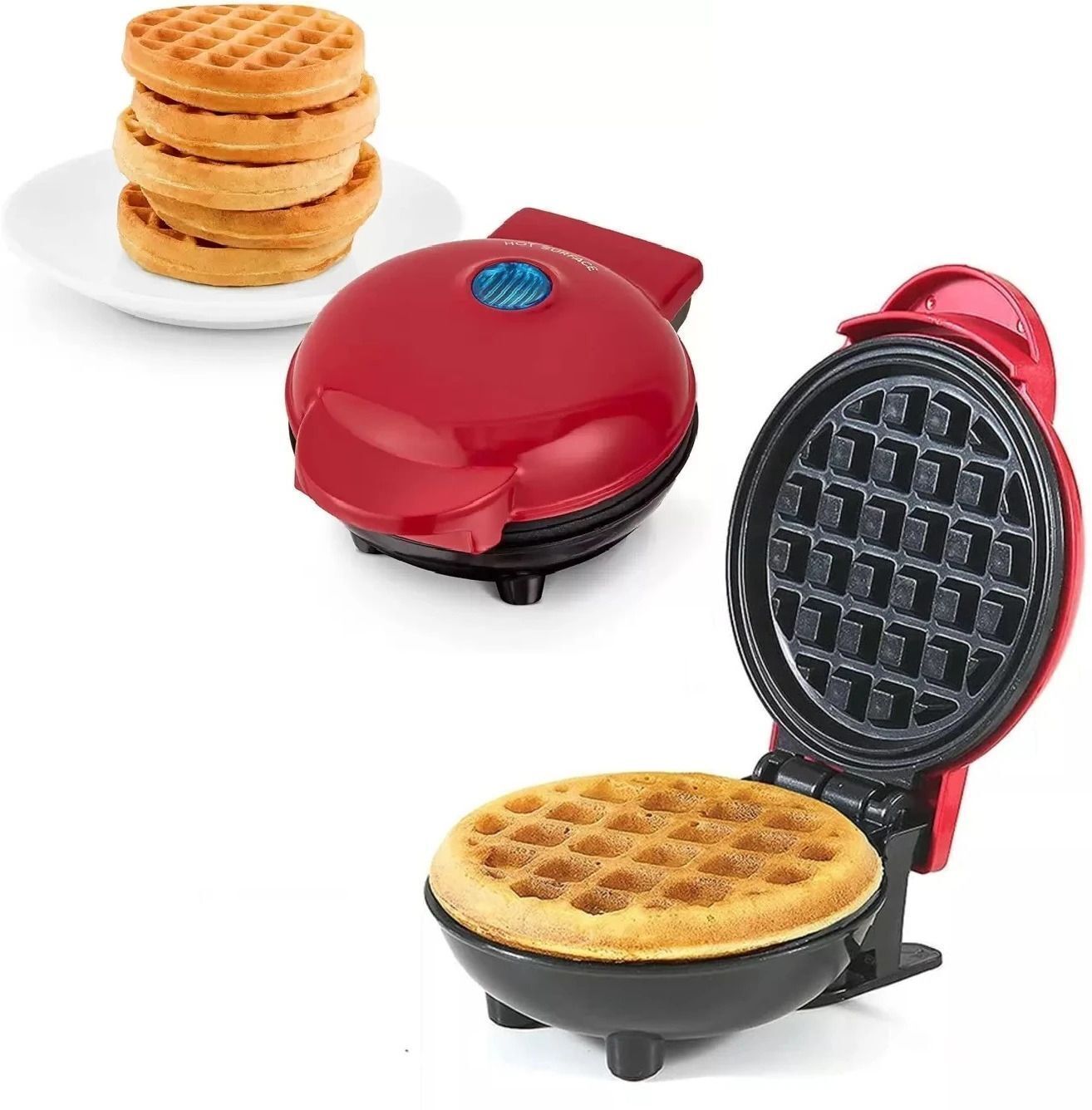 loopstrendz Waffle Maker Non-Stick Machine Waffle Pan Cakes Paninis Snacks Mini Waffle Maker Waffle Maker-picture-38