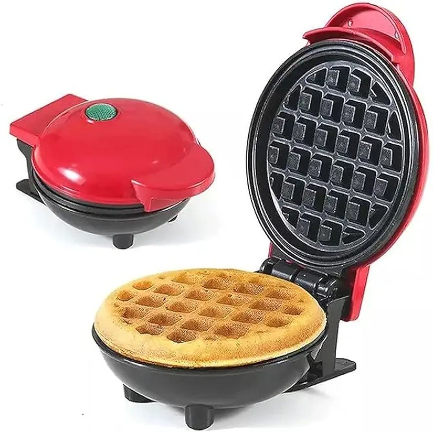 nuvio Mini Waffle Maker 350W Non-Stick Electric Iron for Kitchen Snacks Waffle Maker-picture-34