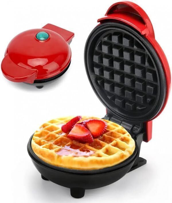 loopstrendz Stainless Steel Non-Stick Electric Iron Machine for Individual Belgian Waffles Waffle Maker-picture-31