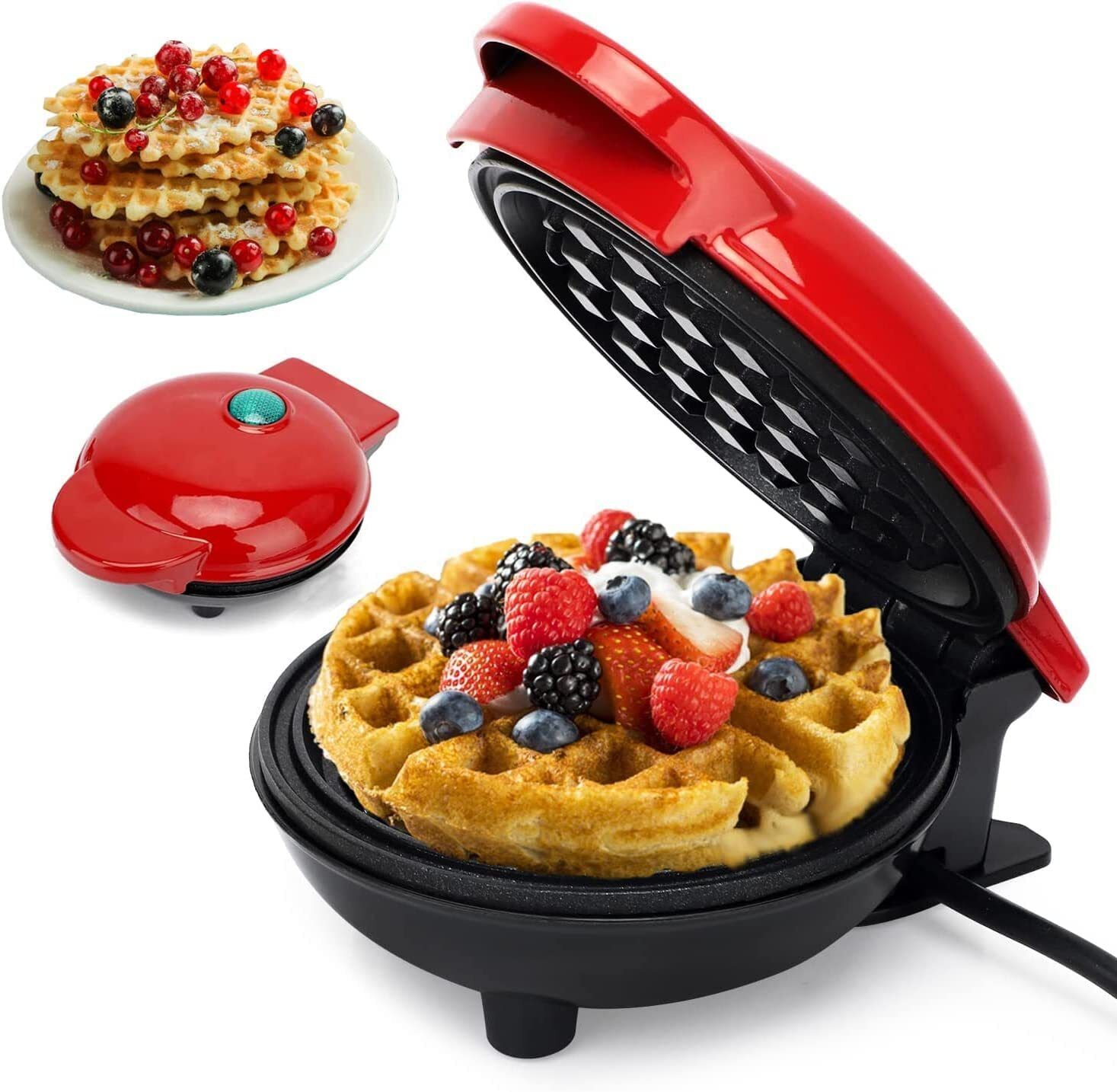 3 In 1 Mini Waffle Maker Machine Electric Waffle Iron, Home Kitchen Appliances Waffle Maker