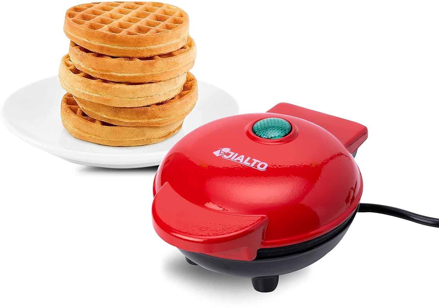 Waffle Maker Non-Stick Electric Iron Machine for Individual Belgian Waffles Waffle Maker