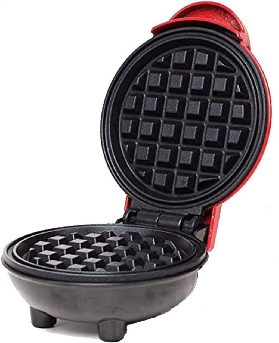 Mini Waffle Maker I Stainless Steel Non-Stick Cooking Plates & Cool Touch Handle Waffle Maker-image-38