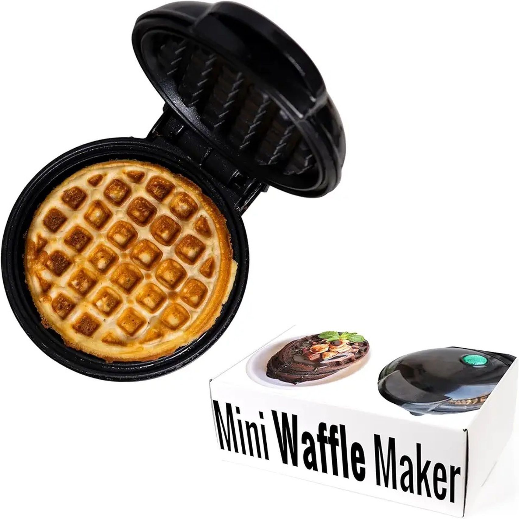 nuvio Compact Mini Waffle Maker Non-Stick Electric Iron for Kitchen Use Waffle Maker-picture-17