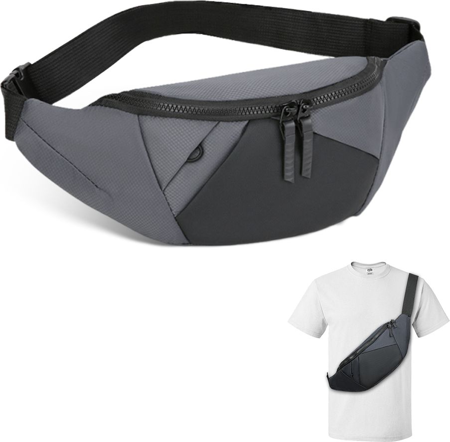 gustave Waterproof Waist Bag for Men Compact Crossbody Sling Bag with Adjustable Strap Waist Bag-image-13